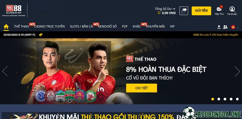 Khuyến mãi cá cược thể thao M88