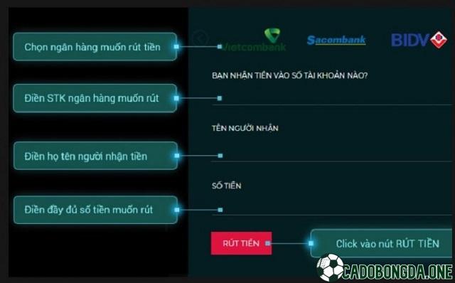 Rút tiền tại nhà cái Lucky88