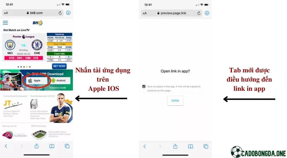 Tải và cài đặt App Bk8 trình duyệt IOS