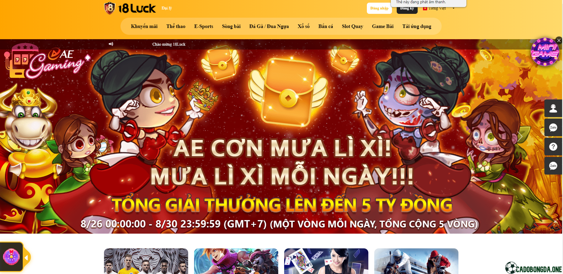 18Luck: trang cá độ bóng đá uy tín không ? Link vào mới nhất