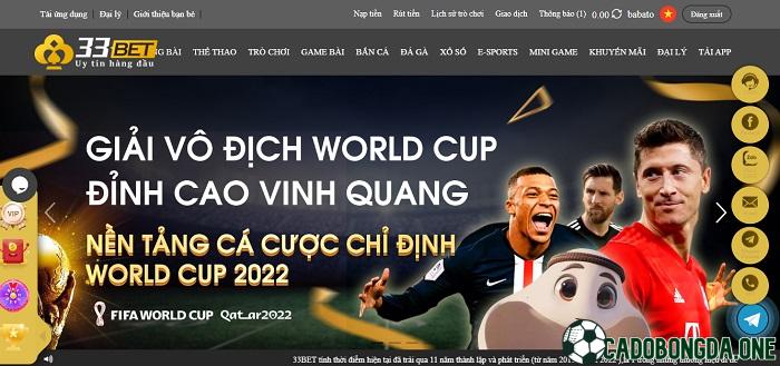 33bet: cá độ bóng đá uy tín không ? Link vào mới nhất