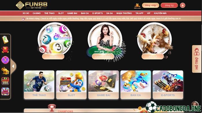 Fun8b: web đặt cược bóng đá uy tín không ? Link vào mới nhất