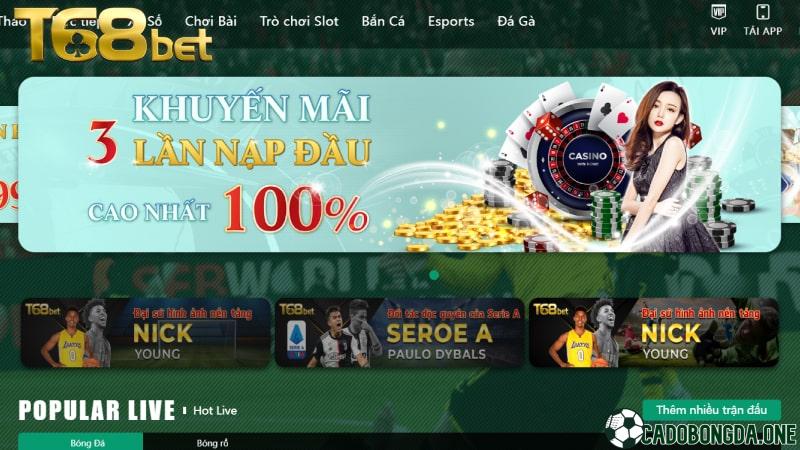 T68bet: đặt cược bóng đá uy tín không ? Link vào mới nhất