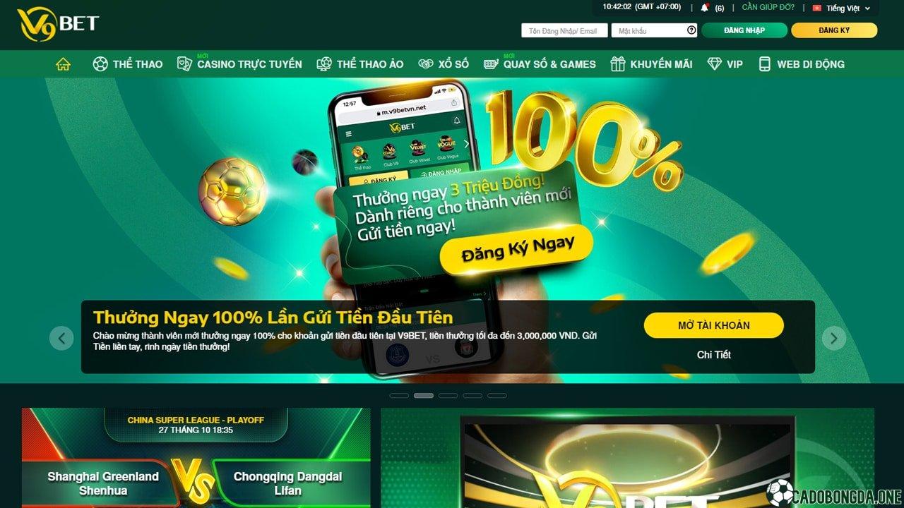 V9Bet: đặt cược bóng đá uy tín không ? Link vào mới nhất